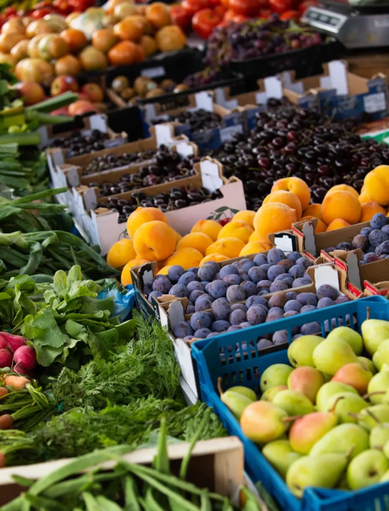 Primo piano su frutta matura e deliziosa