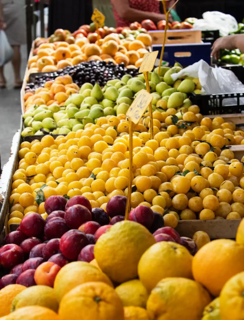 Primo piano su verdure mature e deliziose